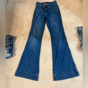 Wrangler High Rise Trouser Boot Cut Jeans. Barely worn